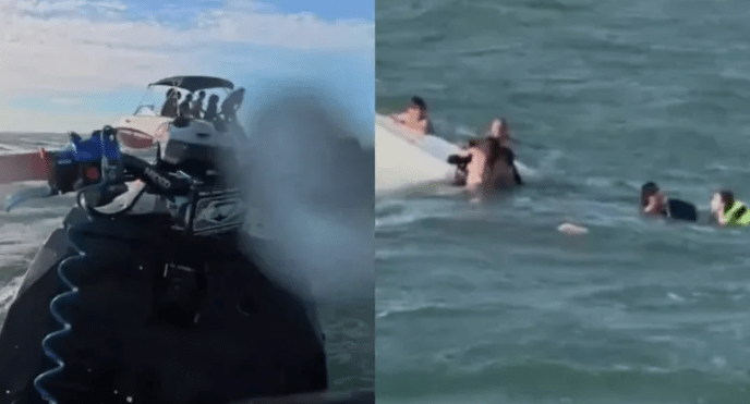 Rescataron a una familia tras el vuelco de una lancha en Punta del&nbsp;Este